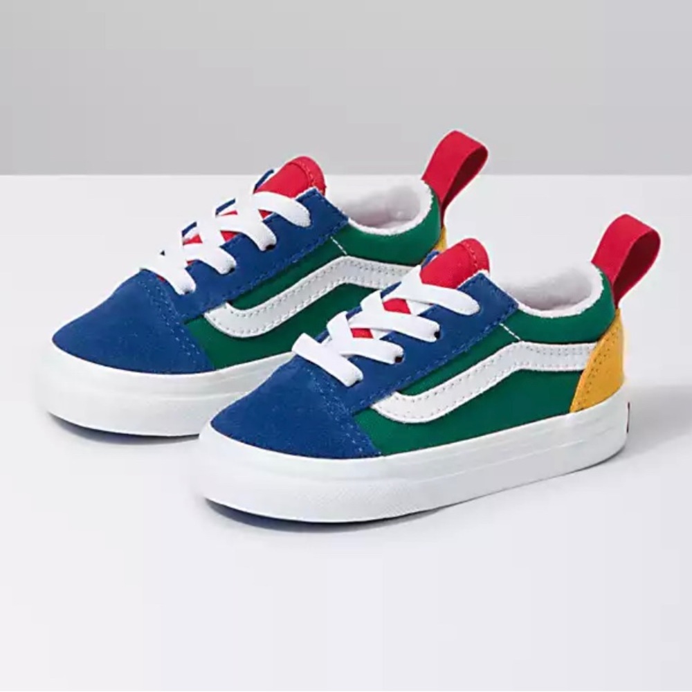 VANS TODDLER YACHT CLUB OLD SKOOL ELASTIC LACE SHOE size 7